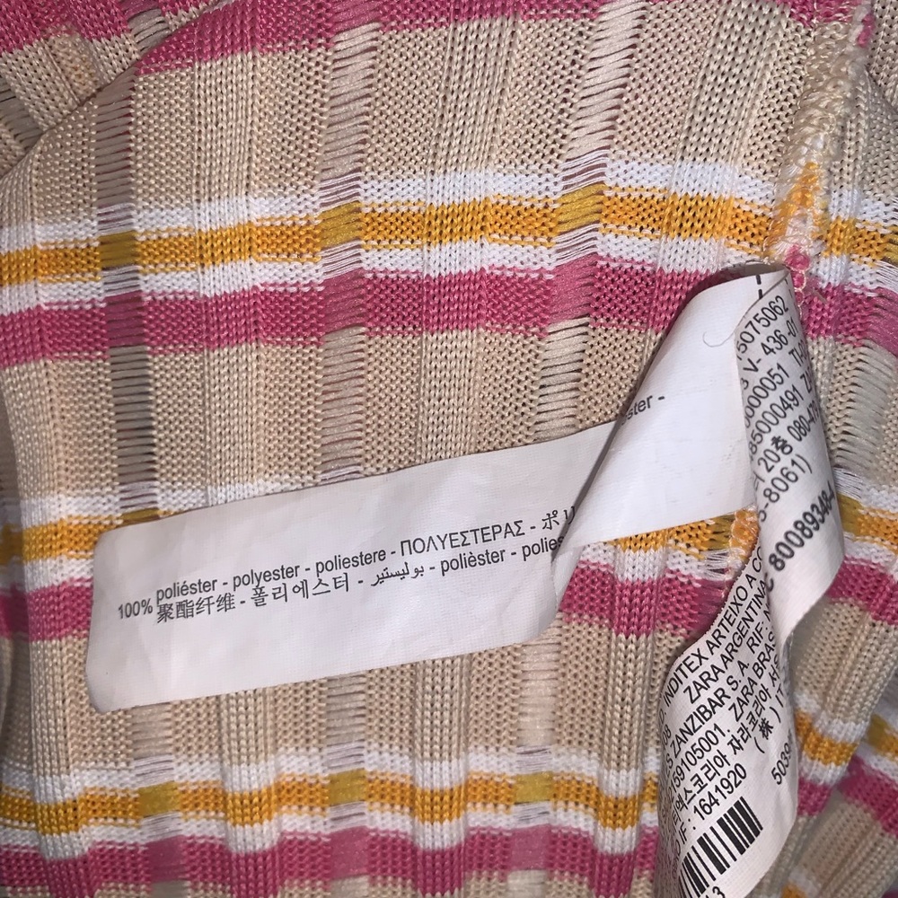 Zara Striped Dress with Polo Collar - Picture 12 of 14